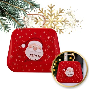 Dóza na potraviny Kovová mini nádobka Mikuláš na bonbóny 7 x 5,5 cm