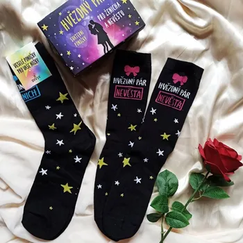 Žertovný předmět Veselé ponožky - ŽENICH A NEVĚSTA