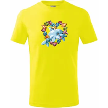 ON-DESIGN Tričko dětské DELFÍN Velikost: 146 cm/10 let, Barva: citronová