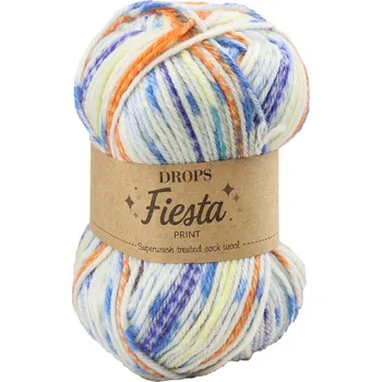 Příze Drops Fiesta long print 21 námořní kapitán