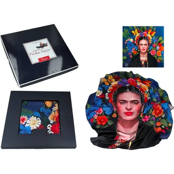 Šátek Carmani® Carmani - Šátek F. Kahlo v dárkovém balení - 90 x 90 cm