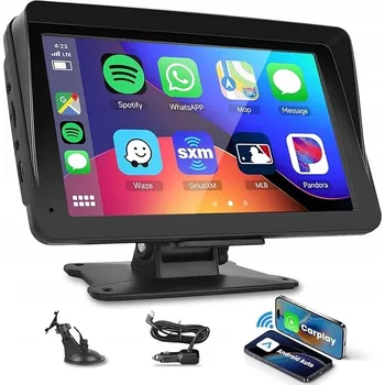 Autorádio APHQUA Přenosné bezdrátové autorádio s Apple CarPlay a Android Auto