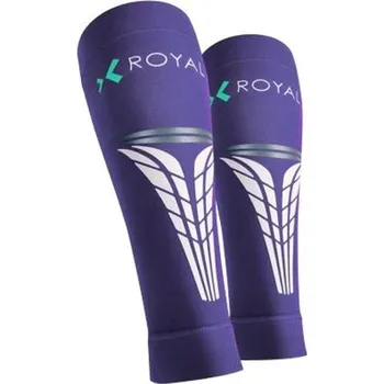 Cyklistické návleky Royal Bay Extreme CALF kompresní lýtkové návleky - fialové S
