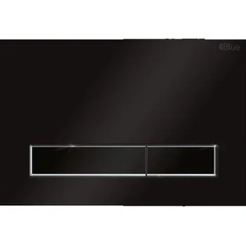 Splachovací tlačítko BLUE RAFA TLAČÍTKO ČERNÉ MATNÉ PRO WC PŘEDSTĚNOVÝ SYSTÉM