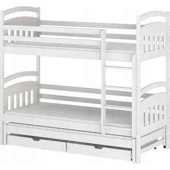 Dětská postel ALAN 90x190 bílá patrová postel Lano Meble