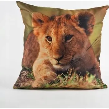 Povlak na dekorativní polštářek Dekorační povlak na polštář 40x40 Jungle Lev