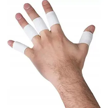 Tejpovací páska 6x PEVNÁ BÍLÁ LEPICÍ PÁSKA TEJP RIGID TAPING 2,5 cm x 10 m, PLASTOVÁ NA PRSTY