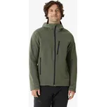 FORCLAZ Pánská turistická softshellová větruodolná bunda MT 500 S KAŠTANOVÁ|ZELENÁ|ČERNÁ
