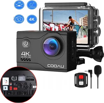 IP kamera Sportovní kamera COOAU KAMERA SPORTOWA 4K UHD 20MP WIFI 4K UHD
