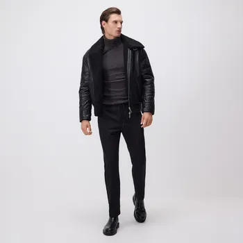 Pánské kalhoty Reserved - Kalhoty jogger se sklady - černý - 256BK-99X - 256BK-99X-XL