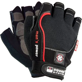 Fitness rukavice Fitness rukavice POWER SYSTEM Mans Power černé M