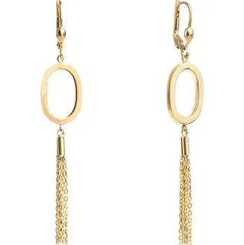 Náušnice Leru Zlaté visací náušnice s řetízky