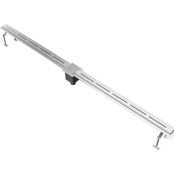 Odvodňovací žlab Nerezový štěrbinový žlábek Sanela SLKN 01L pro koupaliště, délka 2 m