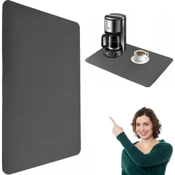 Odkapávač na nádobí PODLOŽKA NA SUŠENÍ NÁDOBÍ ODKAPÁVAČ z mikrovlákna PRAKTICKÁ 50x40cm Cooking