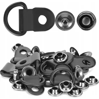 Vrták 100 sad háčků na tkaničky s D-kroužkem a očkem