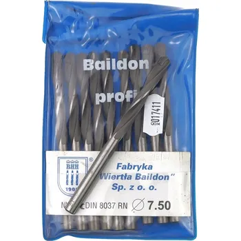 Vrták Vrták pro HARDOX VHM NWWc fi 7,5 mm Baildon 1 Ks