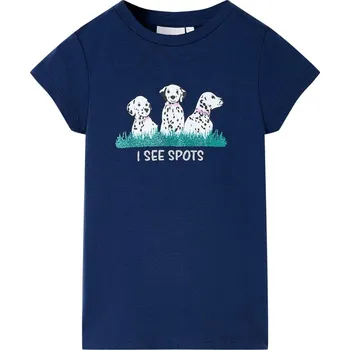 vidaXL Dětské tričko světle 128 [11102] Barva: Modrá