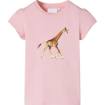 Chlapecké oblečení vidaXL Dětské tričko světle 128 [10572] Barva: Růžová