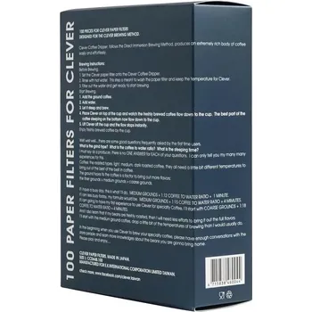 Filtr do kávovaru Clever Dripper papírové filtry L 100 kusů