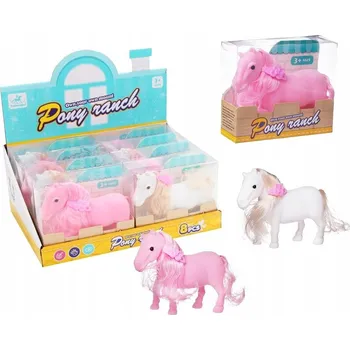 Figurka Flockovaný kůň MIX ZVÍŘATA FARMA FIGURKY FIGURKA ZVÍŘAT Koníci KONÍK Lux