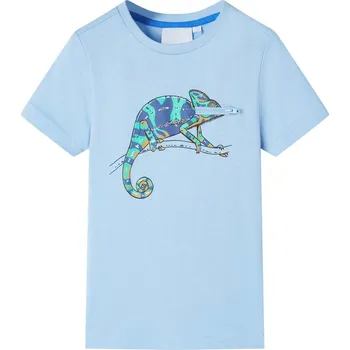 Chlapecké tričko vidaXL Dětské tričko s krátkým rukávem světle 104 [12005] Barva: Modrá