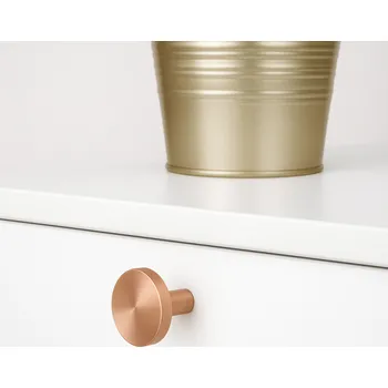 Nábytkové kování Emuca Úchytka knopka UP / Zlatá matná