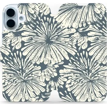 Pouzdro na mobilní telefon Flipové pouzdro Mobiwear - Apple iPhone 17 - VA42S Exploze květů (Knížkové flip pouzdro, obal, kryt na mobil Apple iPhone 17 - VA42S Exploze květů, materiál Umělá kůže + TPU - ochrana 360°, stojánek, silikonová vanička, magnetické zavírání)