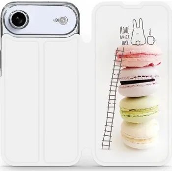 Pouzdro na mobilní telefon Flipové pouzdro Mobiwear - Apple iPhone Air - M090P Makronky (Knížkové flip pouzdro, obal, kryt na mobil Apple iPhone Air - M090P Makronky, materiál Umělá kůže + TPU - ochrana 360°, stojánek, silikonová vanička, magnetické zavírání)