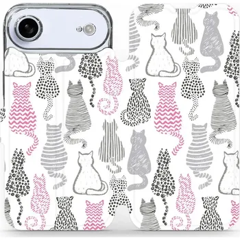 Pouzdro na mobilní telefon Flipové pouzdro Mobiwear - Apple iPhone Air - MX01S Kočičí zádíčka (Knížkové flip pouzdro, obal, kryt na mobil Apple iPhone Air - MX01S Kočičí zádíčka, materiál Umělá kůže + TPU - ochrana 360°, stojánek, silikonová vanička, magnetické zavírání)