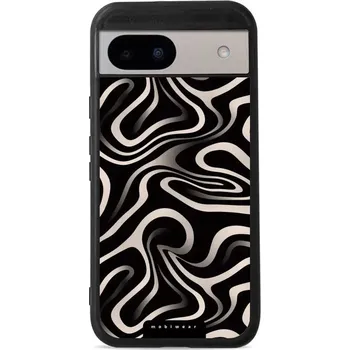 Pouzdro na mobilní telefon Lesklý kryt Mobiwear Glossy - Google Pixel 8A - GA63G Vlnky a linky (Prémiové lesklé pouzdro, obal, kryt Mobiwear Glossy na mobil Google Pixel 8A - GA63G Vlnky a linky, materiál Plast + TPU silikon - krytí po všech stranách, neošoupatelný potisk, tenké)