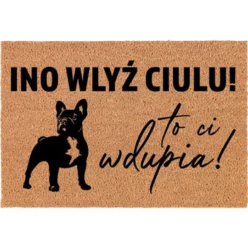 Rohožka KOKOSOVÁ VSTUPNÍ ROHOŽKA DO DOMU | VESELÝ DÁREK VLEZ, AŤ MÁŠ TEPLO NA ZADEK