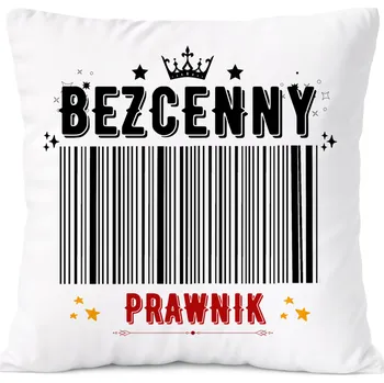 Polštář Dárek Polštář Agent s potiskem v bílém PoliDraw