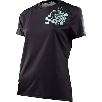 cyklistický dres Troy Lee Designs Dámský dres Troy Lee Designs s krátkým rukávem lilium micayla gatto black velikost S