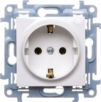 Elektrická zásuvka Simon 10 Zásuvka Schuko s uzemněním bílá CGSZ1.01/11