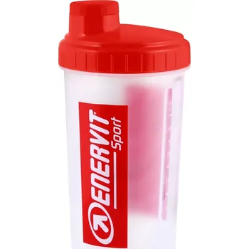 Láhev Enervit Šejkr ENERVIT 0,7 l, bílý/červený vršek
