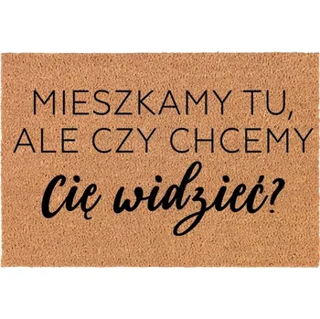 Rohožka KOKOSOVÁ VSTUPNÍ ROHOŽKA DO DOMU DEKORATIVNÍ | DÁREK BYDLÍME ALE