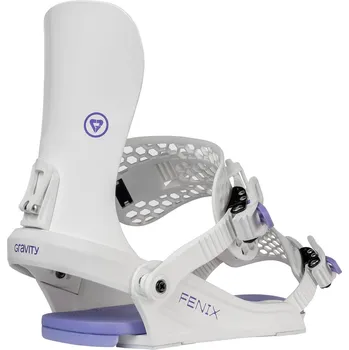 Vázání na snowboard Vázání na snowboard Gravity Fenix white/lavender dámské Velikost: S