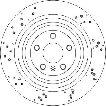 Brzdový kotouč Brzdový kotouč TRW DF6849S