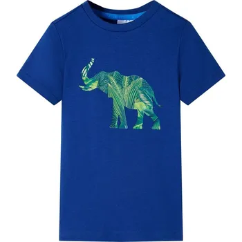 vidaXL Dětské tričko tmavě 128 [12292] Barva: Modrá