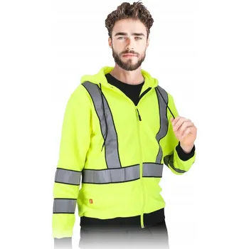 Pánská mikina Výstražná fleecová Mikina s s kapucí Reis LUMINO Y, vel. 2XL