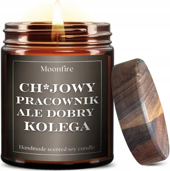 Svíčka Vonná sójová svíčka PRO KOLEGU DO PRÁCE, velká, do kanceláře MOONFIRE