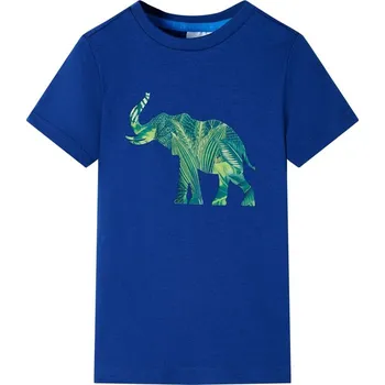 vidaXL Dětské tričko tmavě 140 [12293] Barva: Modrá