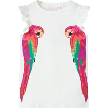 Chlapecké tričko vidaXL Dětské tričko ecru 104 [10560]