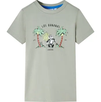 Chlapecké tričko vidaXL Dětské tričko světle 104 [11680] Barva: Khaki