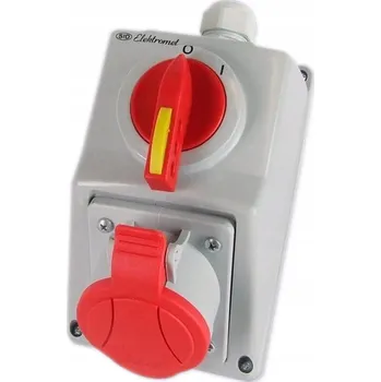 Elektrická zásuvka Červená Elektrická Zásuvka Elektromet