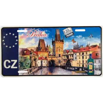 Plechová cedule SKANTEX Plechová cedule - PRAHA dezén: Praha 5 - 1 ks