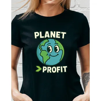 Dámské tričko - Planet Profit Barva: Bílá, Velikost: S