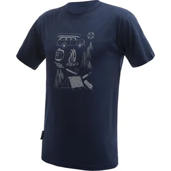 Pánské termoprádlo Pánské funkční triko Sensor Merino Active Outside Velikost: XXL / Barva: tmavě modrá