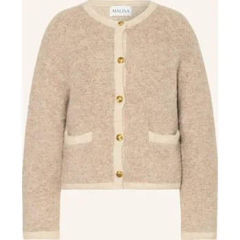 Dámský blejzr Malina Dámská Bunda Hranatého Střihu Carly, světle hnědá, 42