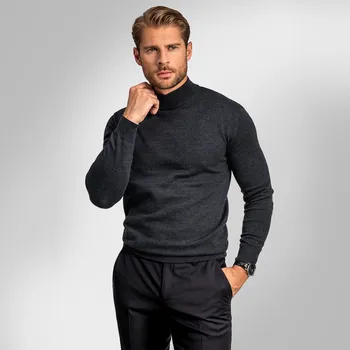 Pánský svetr Pánský rolák BANDI, model SERAFIO Antracit